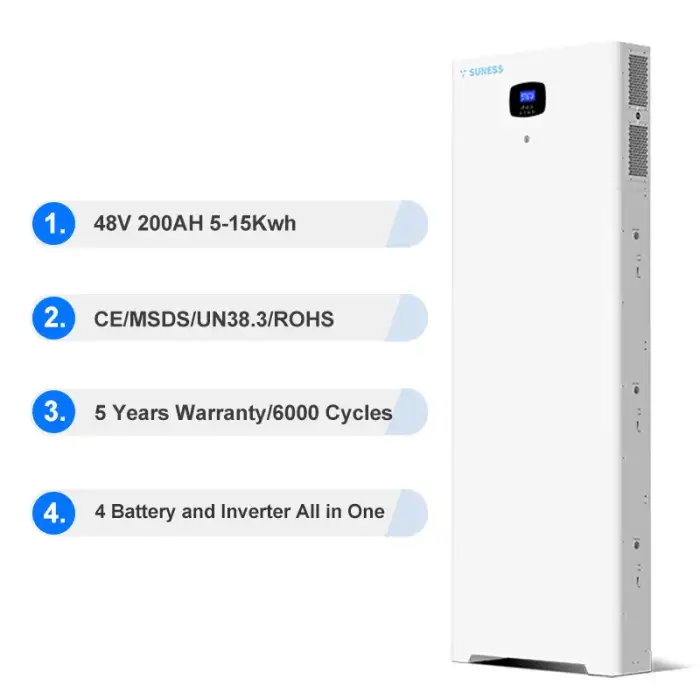 SUNESS Solar Inverter with Battery for Home 51.2V 5KWh All-in-one Battery Operated Stacker Off Grid All in One Battery Inverter