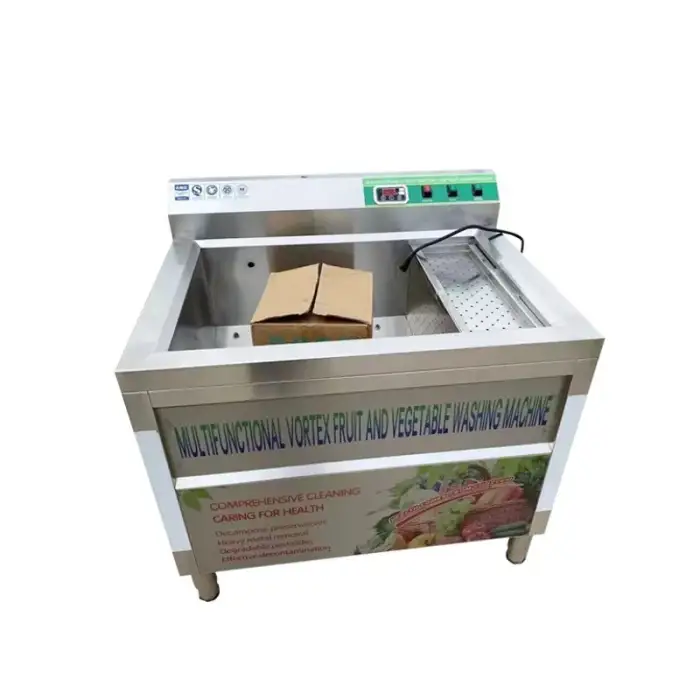 High Efficient vegetable air bubble washing machine - vortex ozone sterilisation to remove pesticides Full Automatic