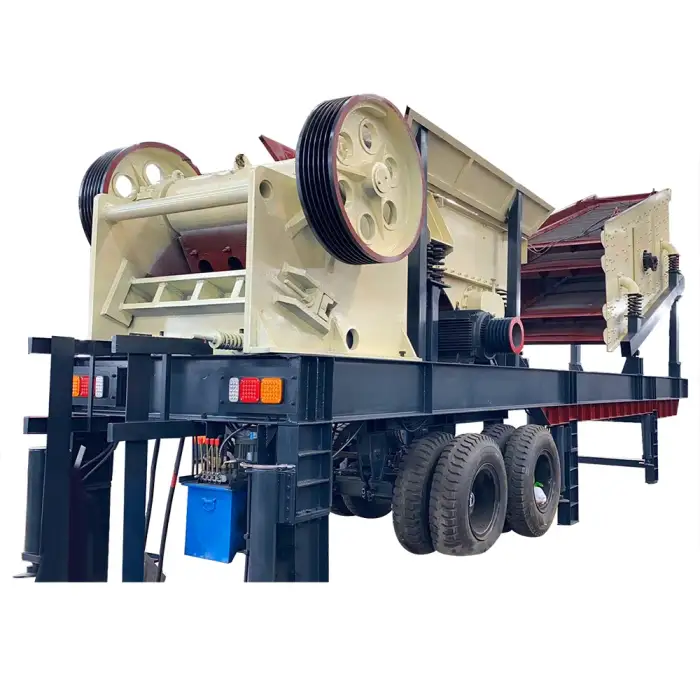 Mining Quarry Gravel Limestone Rock Sandstone Mobile Stone Crushing Screening Plant