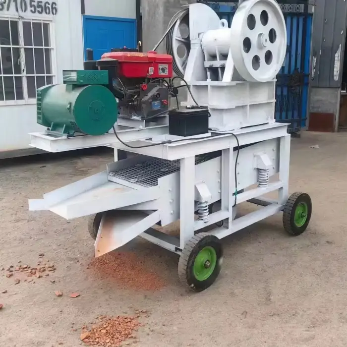 quarry granite diesel engine version jaw crusher