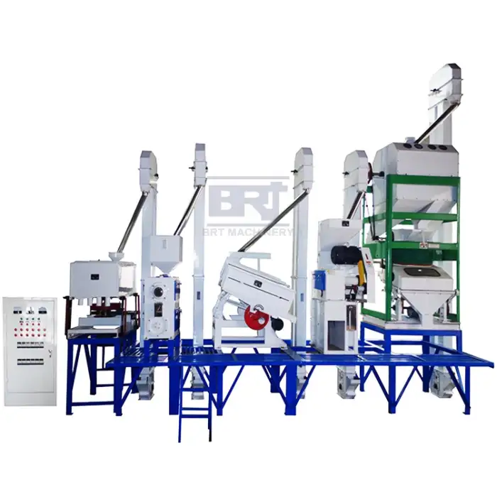 Paddy and Rice Processing Machines Parboiled Compact Rice Processing Mills Rice Mill Production Line