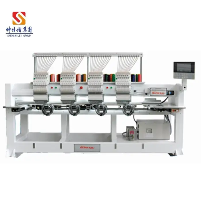 Cap and Tubular Embroidery Machine High speed for T-shirt and ready garments ,High quality multiple function