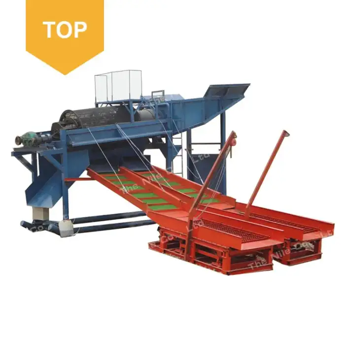 Gold Washing Plant Africa Small Portable Gold Mine Separating Plant Machine 200 tph Alluvial Gold Trommel Washing Plant