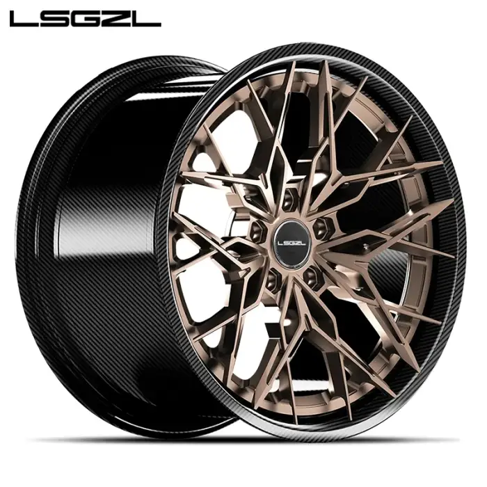 LSGZL factory custom forged Carbon fiber wheel 18 19 20 21 inch Fit for C8 G63 Amg full carbon barrel rims