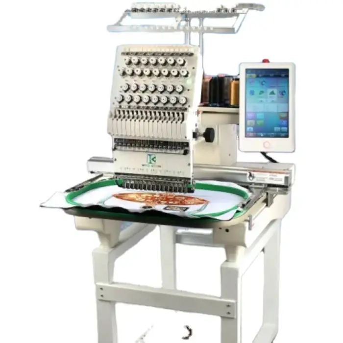 Multi-embroidery in one machine,Embroidery Machine With Single Head 12 Needles,Repeated and cyclic embroidery function