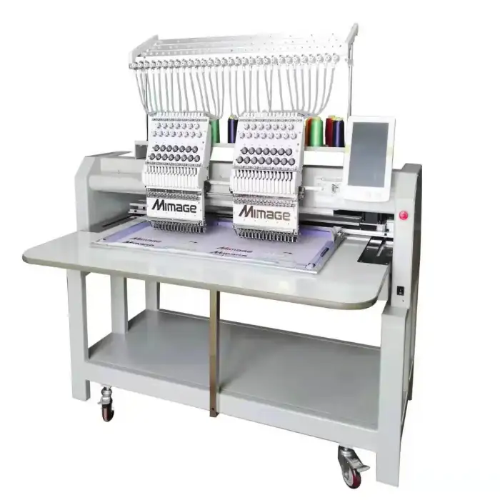 High Speed 15 Needle Single or Double Head Computer Embroidery Machine Customized Logo T-shirt Cap Bag Clothes Machine