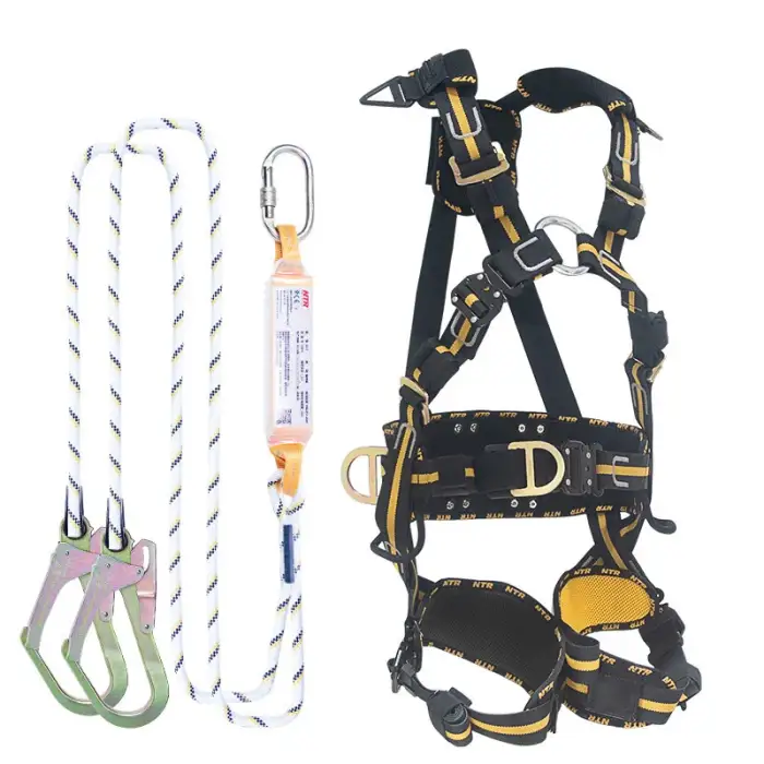 Safety Harness With Lanyard Arnes De Seguridad Roof Anchors And Electrician Industrial Harness Body Safety Fall Protection