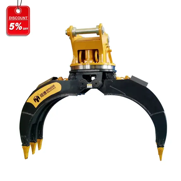 MONEDE Hydraulic Log Grapple  Wood Grapple Claw Attachments