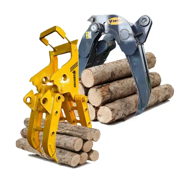 Mechanical scrap steel grapple excavator mechanical wood grapple for sale