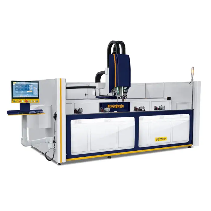 LEDE CNC Multi-functional drilling-milling center for Aluminum Windows and Doors Making Machine