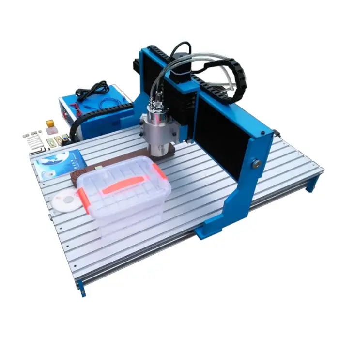 1.5KW CNC Router 6090 3 Axis Linear Guide Rail CNC Machine For Wooden Stone Metal Engraving