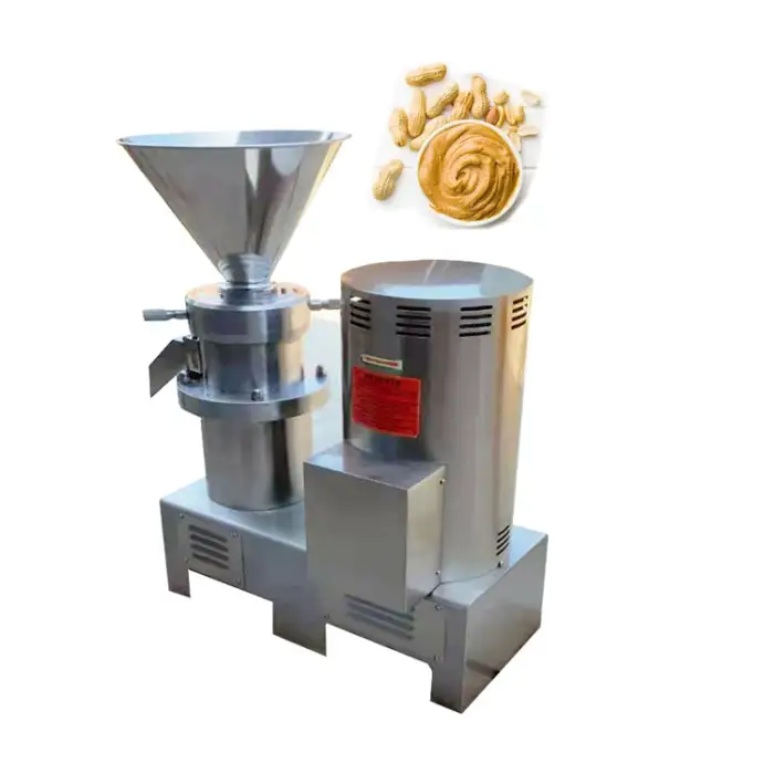 full stainless steel electric industrial colloid mill for nut butter Food grade industrial automatic tahina colloid mill machine