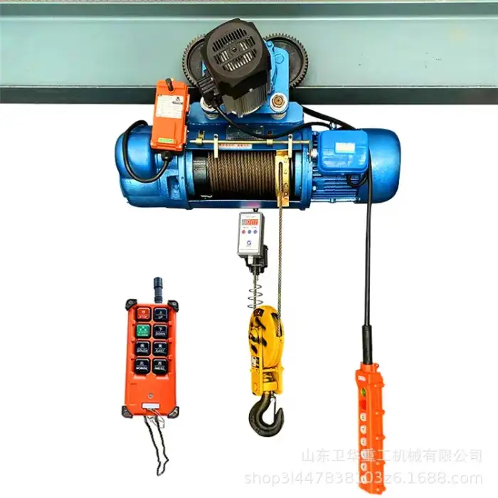 Electric hoist crane 1ton to 10ton mini quiet electric winch wire rope hoist trolley