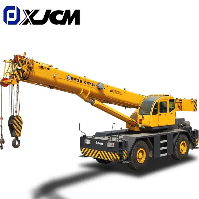 4 Wheels 50 ton RT Series Mobile Construction Hydraulic mounted Terrain Rough  Crane