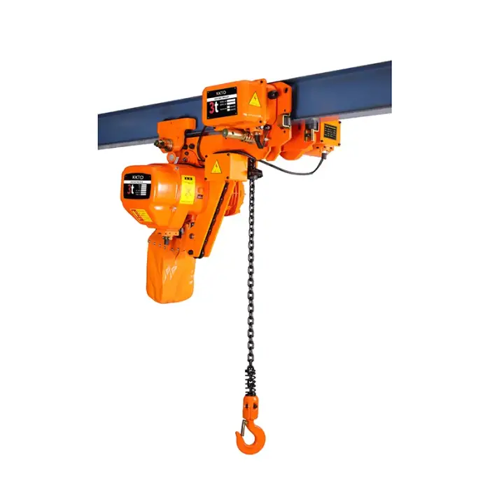 Single Speed 220V 380V 0.5 1 2 3 5 Ton Crane Electric Chain Hoists  Low clearance electric chain hoist