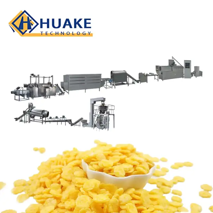 Breakfast cereal corn flakes production line