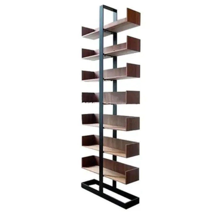 Modern minimalist bookshelf drop subway art bookcase storage rack creative bookcase rack free installation corner rack