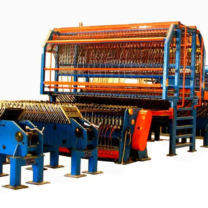 Automatic reinforcement steel mesh welding machine, coil wire mesh making line