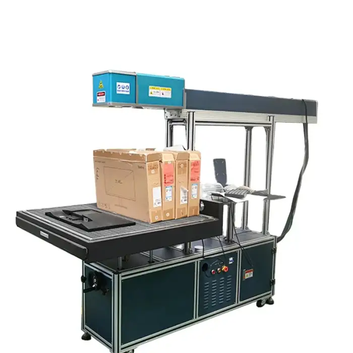 CO2 Laser Engraver Marker with Galvo Scan Head and 800X800mm 600X600mm Marking Area 2.5D Dynamic Focusing Laser Marking