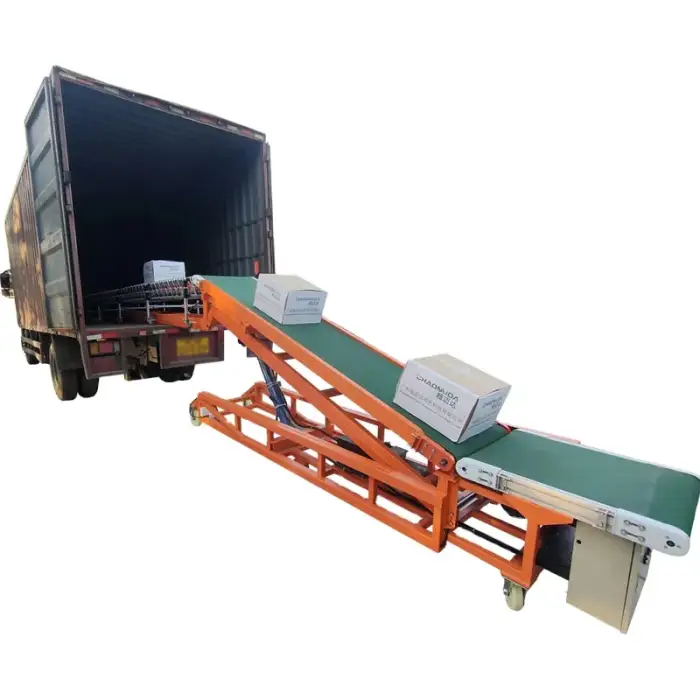 Efficient and flexible logistics loading and unloading conveyor