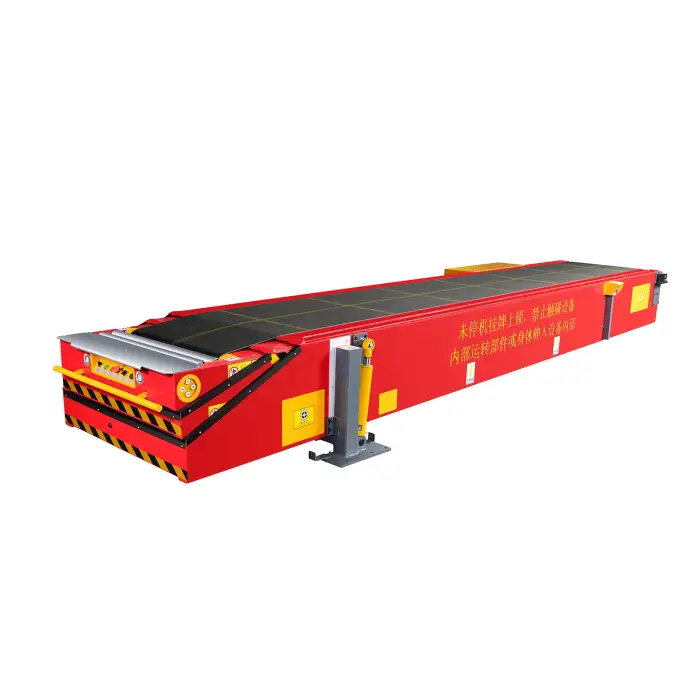 Electric control telescopic belt conveyor for truck loading and unloading  warehouse inner logistics