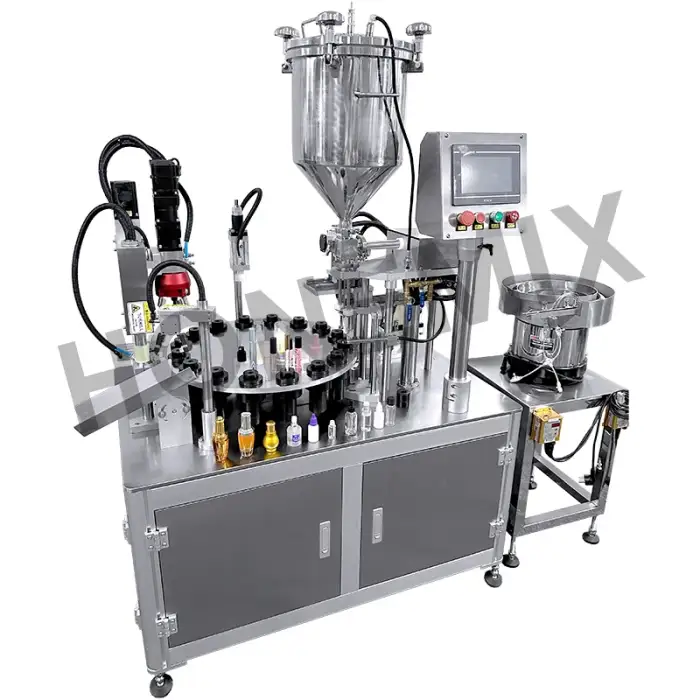 HoneMix Auto Pressure Thick Cream Filler Small Essential Oil Mascara Bottle Filling Capping Machine