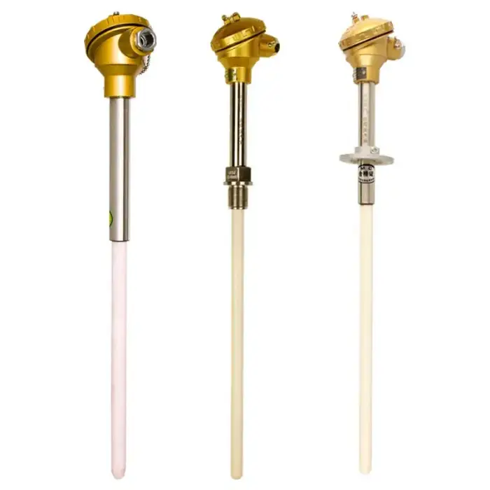 Industrial platinum rhodium high temperature sensor threaded screw probe thermocouple r b s