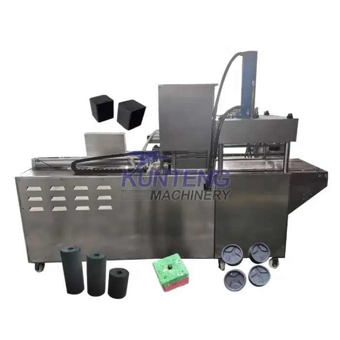 High performance hydraulic stainless steel wood coconut shell sawdust charcoal briquette machine