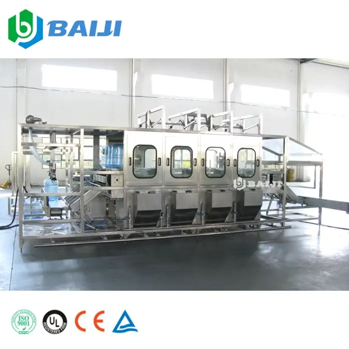 Automatic 18.9L barrel 5 gallon bottle washing filling capping equipment machine production line