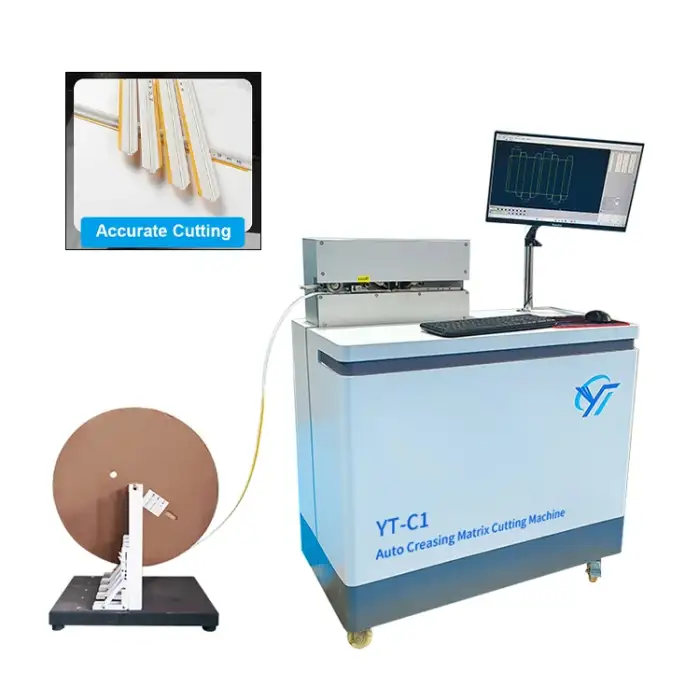 Automatic pvc creasing matrix cutting machine