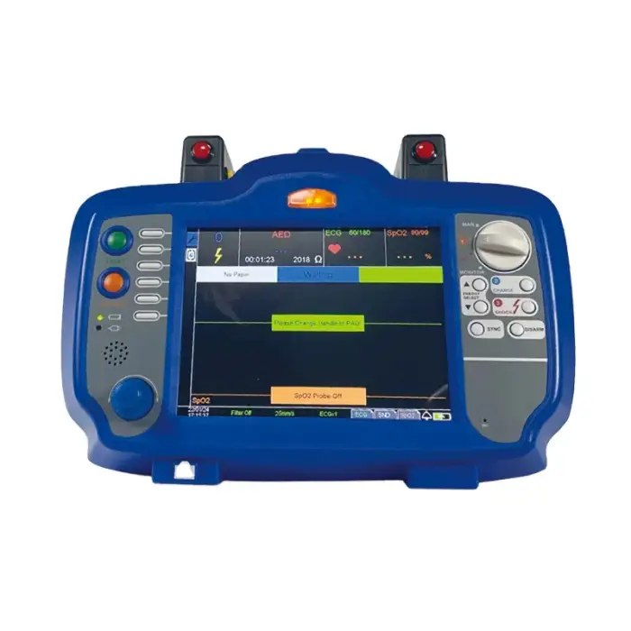 Meditech Defixpress professional defibrillator monitor with AED ECG SPO2 ETCO2 parameter for hospital equipment