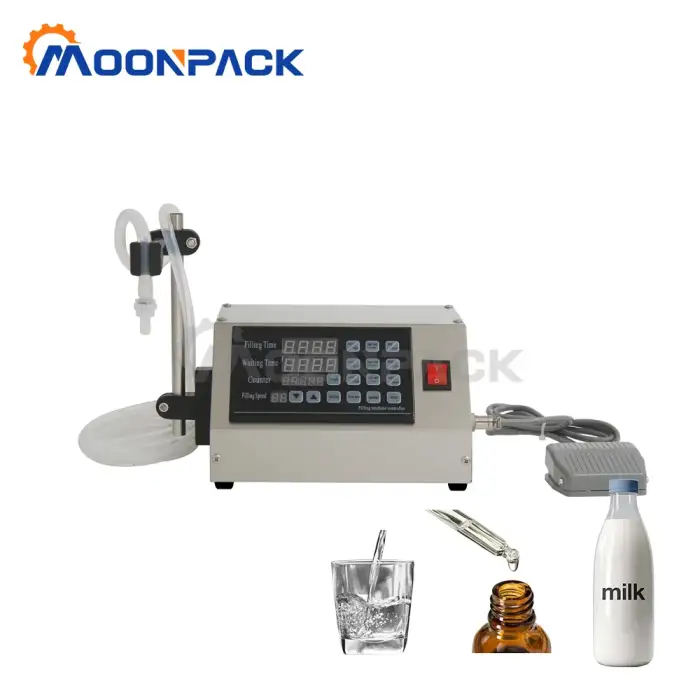 Semi automatic olive oil beverage water bottle filling machine