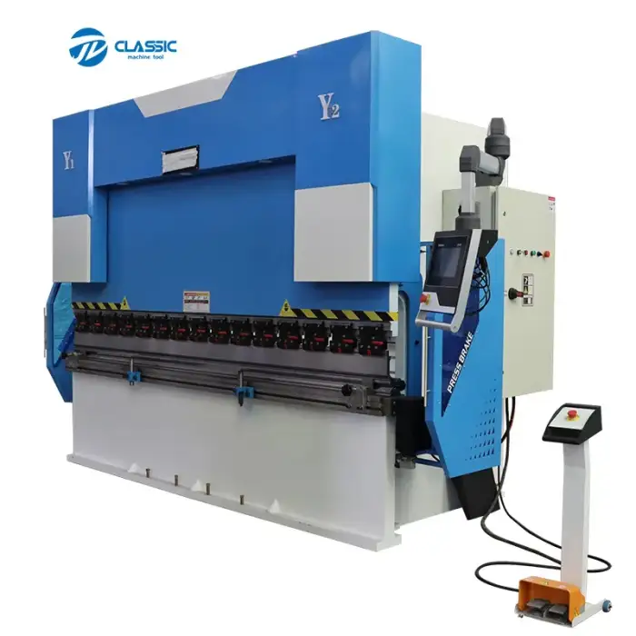 Electric hydraulic sheet 4 axis CNC delem press brake 63T metal bending machine