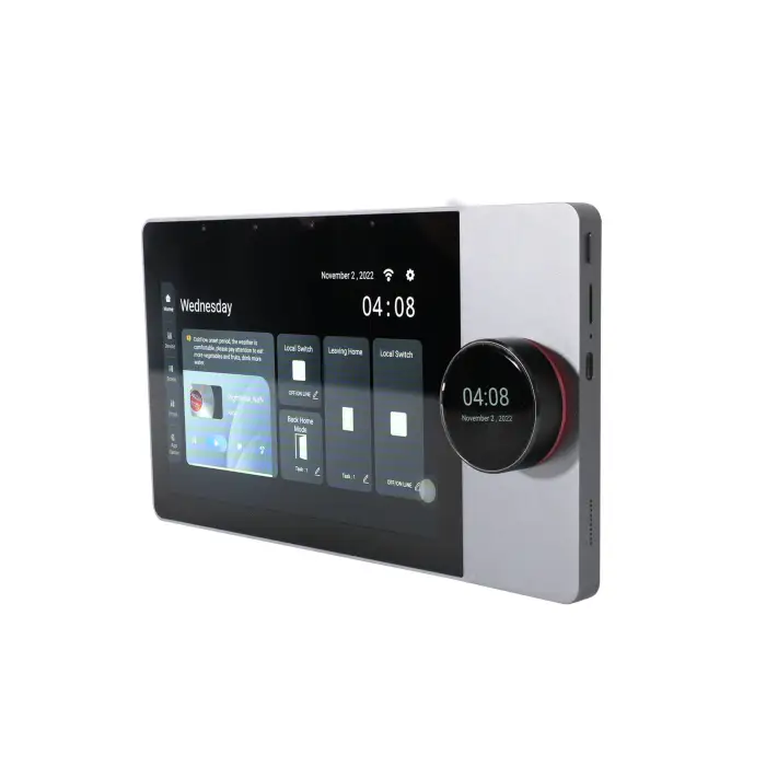 Smart Home Control 2 Channel 25W WiFi Blue-tooth Tuya Zigbee Wall Amplifier with 8 Inch Touch Panel