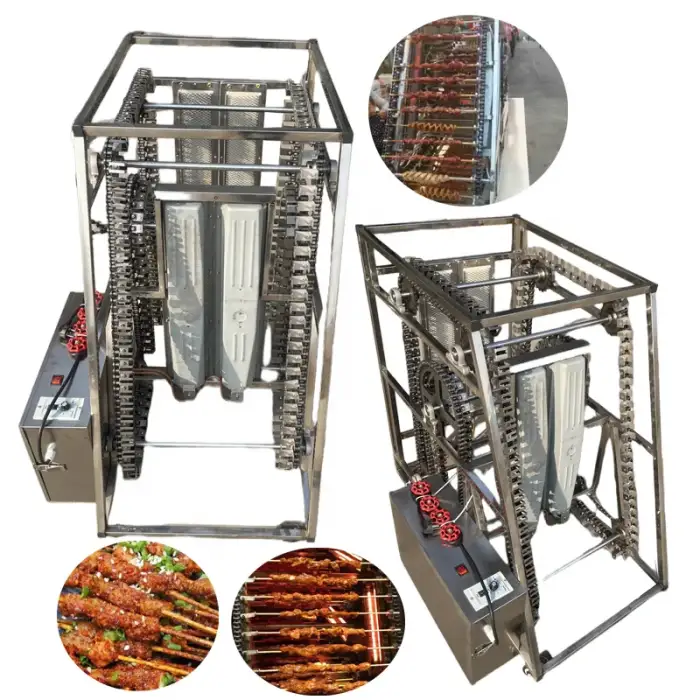 Automatic seekh kebab maker grill making machine