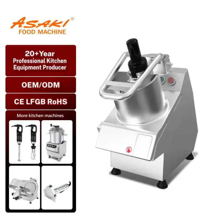 ASAKI Stainless Steel Electric Vegetable Cutter – Efficient and Durable Slicing Machine