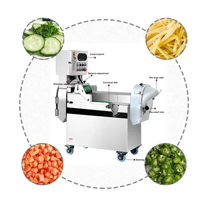 Multifunctional Electric Fruit Dicing Machine Spiral Vegetable Chopper Slicer Vegetable Cutter