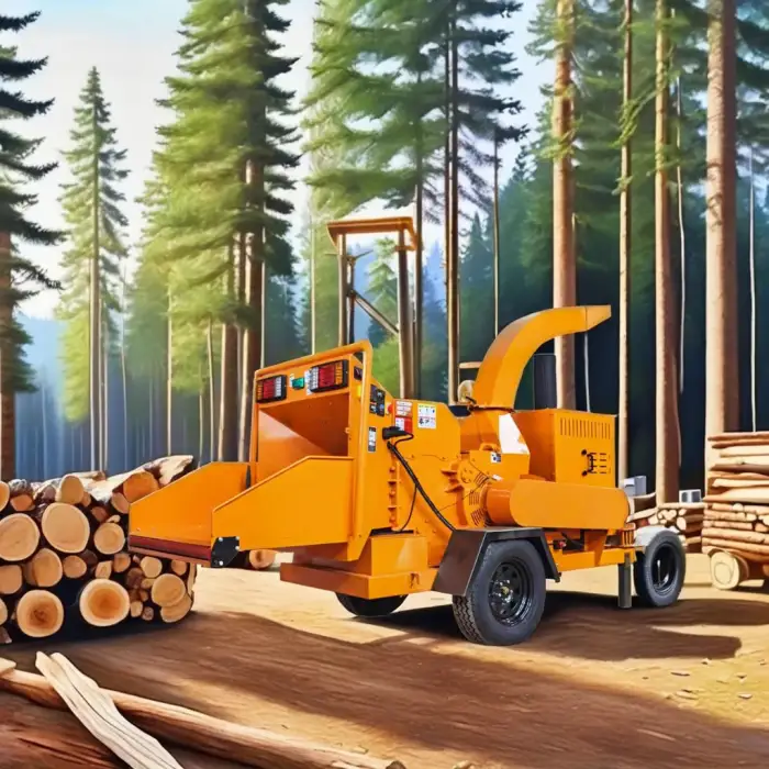 VOL 6145 Industrial Wood Chipper Machine