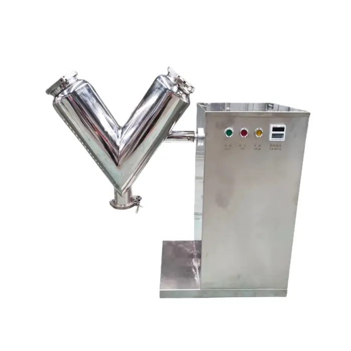 Lab V Type Mixer Chemical Industrial Dry Spices Powder Mixer V Shape Mixing Equipment Small Blending Machine