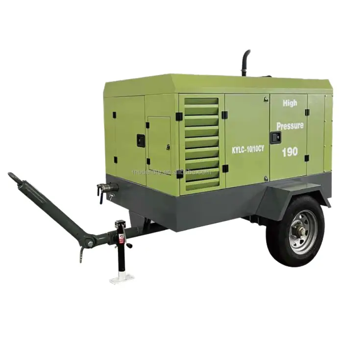 High quality mine diesel portable screw air compressor machine