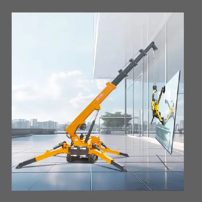 Hydraulic Telescopic Diesel Crawler Spider Crane 360 Degree Rotation