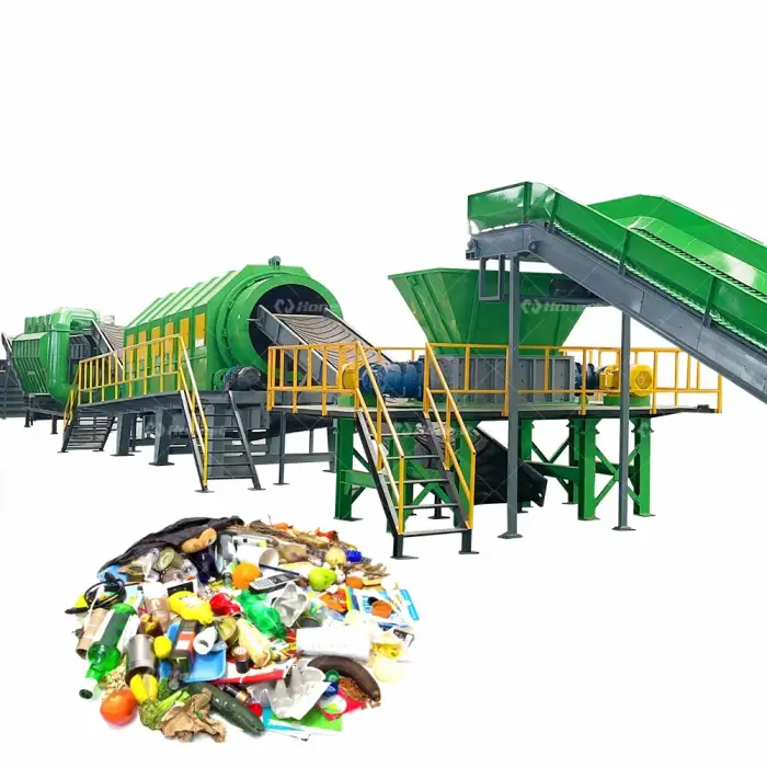 Urban Solid Waste Sorting Line Food Waste Composting Machine Recycle Waste Recycling Equipment