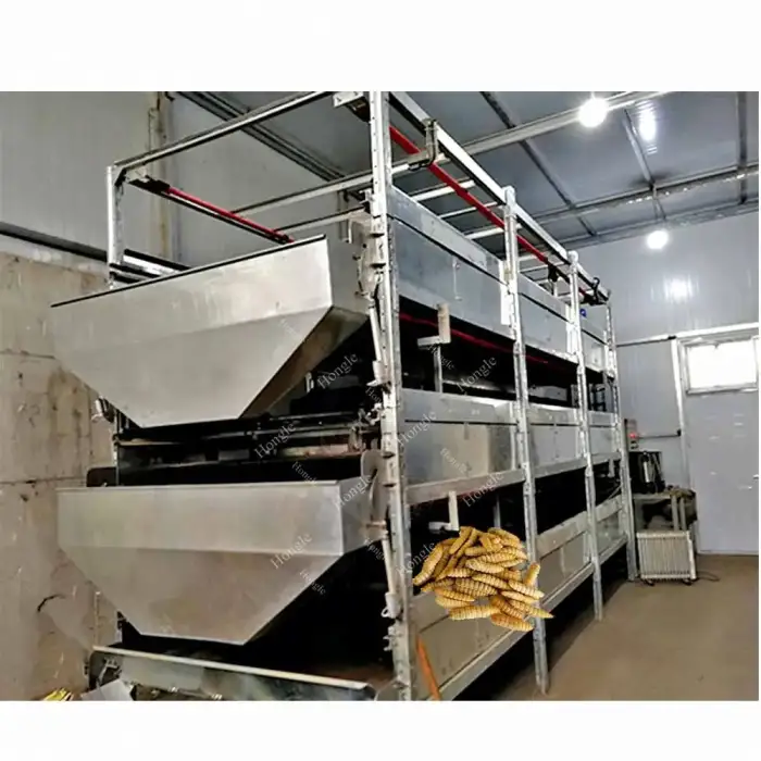 New Design Waste Composting Degradation Machine Food Wast Recycling Black Soldier Fly Farm Equipment Automatic With Great Price