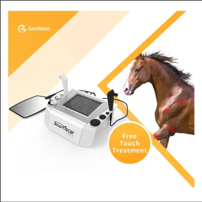 448khz Cet Ret Tecar Animal Diathermy Thermal Pain Relief Machine