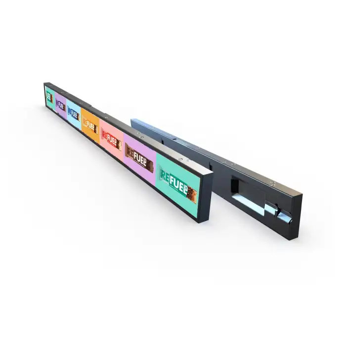 23.1 24 35 37 47.1 Inch Supermarket Strip Shelf Edge Advertising Digital Signage Monitor Type Stretched Bar Lcd Display Screen