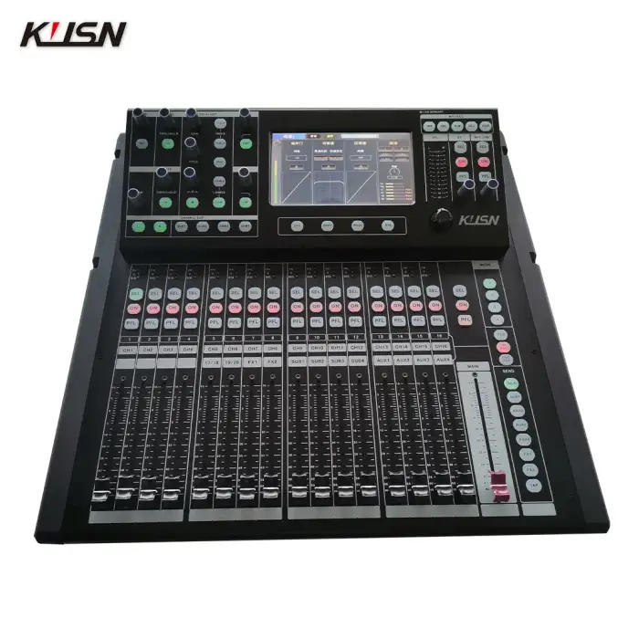 KI-20 20 Channel 4 Group Professional Digital Audio Mixer Audio Mixing Console Sound Soundcraft with 7-inch Touchscreen Display