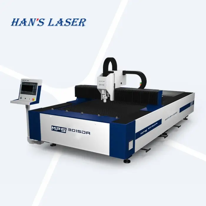 Hans Laser 1500W 2000W 3000W laser metal cutting machine can cut carbon steel and steel plates of different thicknesses.