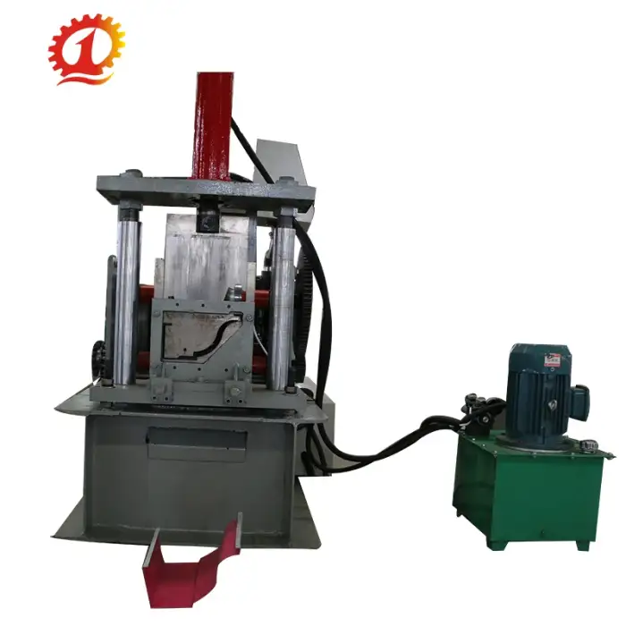 steel roofing metal water gutter roll forming making machine