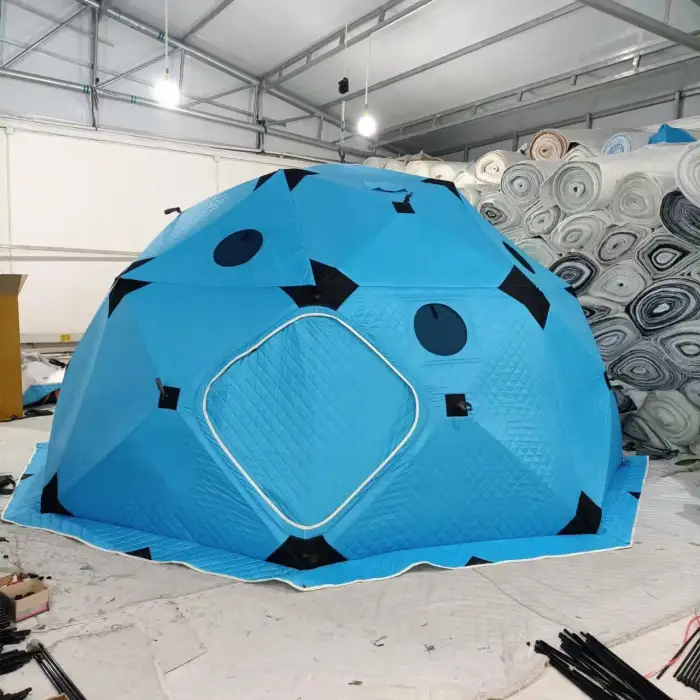 Outdoor hiking insulated Octagon ice fishing dome tent