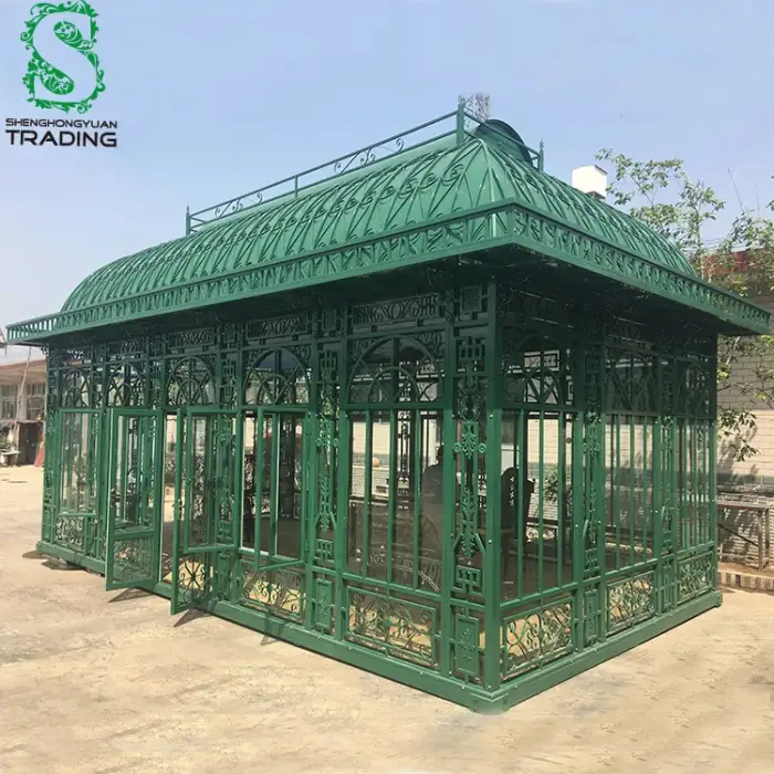 Wrought Iron Outdoor Victorian Garden Greenhouse